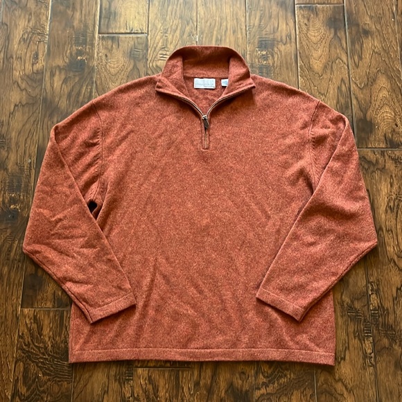 American Blue Pure Cashmere 1/4 zip sweater, size XL - Picture 1 of 7